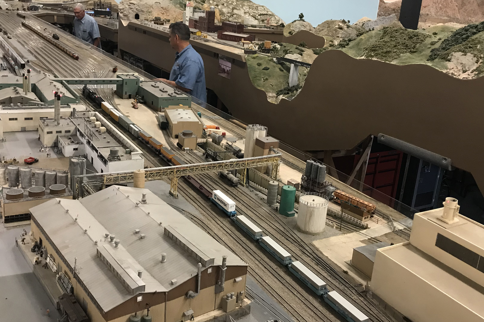 San Diego Model Railroad Association's San Diego & Arizona Eastern Railway HO scale layout.