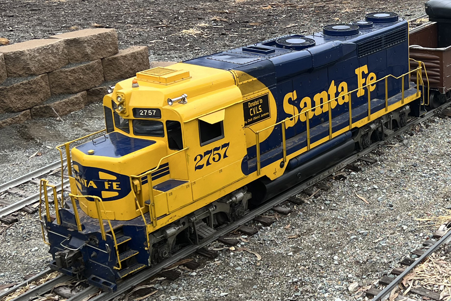 Santa Fe GP30 locomotive. Santa Fe GP30 locomotive
