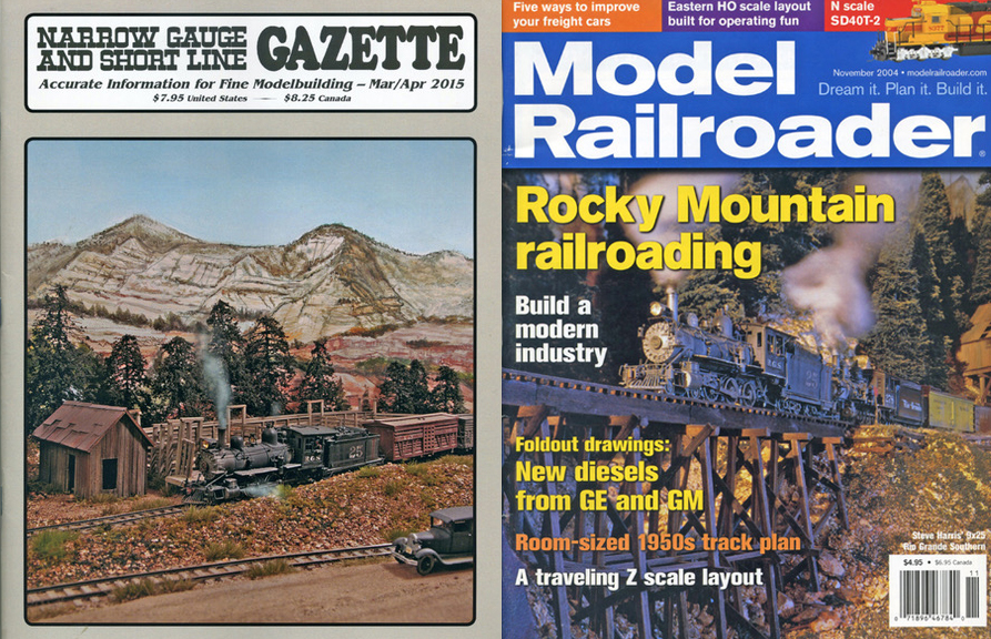 Steve Harris's model train layout featured on two model train magazines. Steve Harris's model train layout featured on two model train magazines.