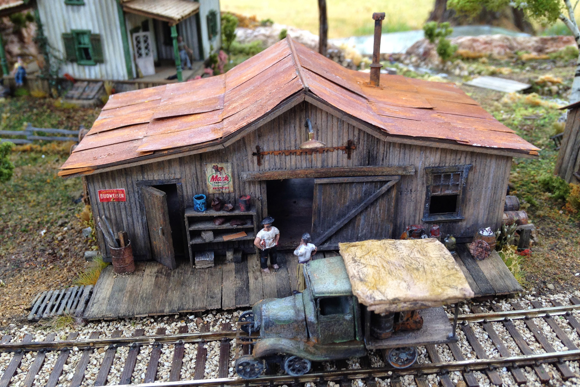 Modeling diorama by Trudy Seeley, San Diego Division member.